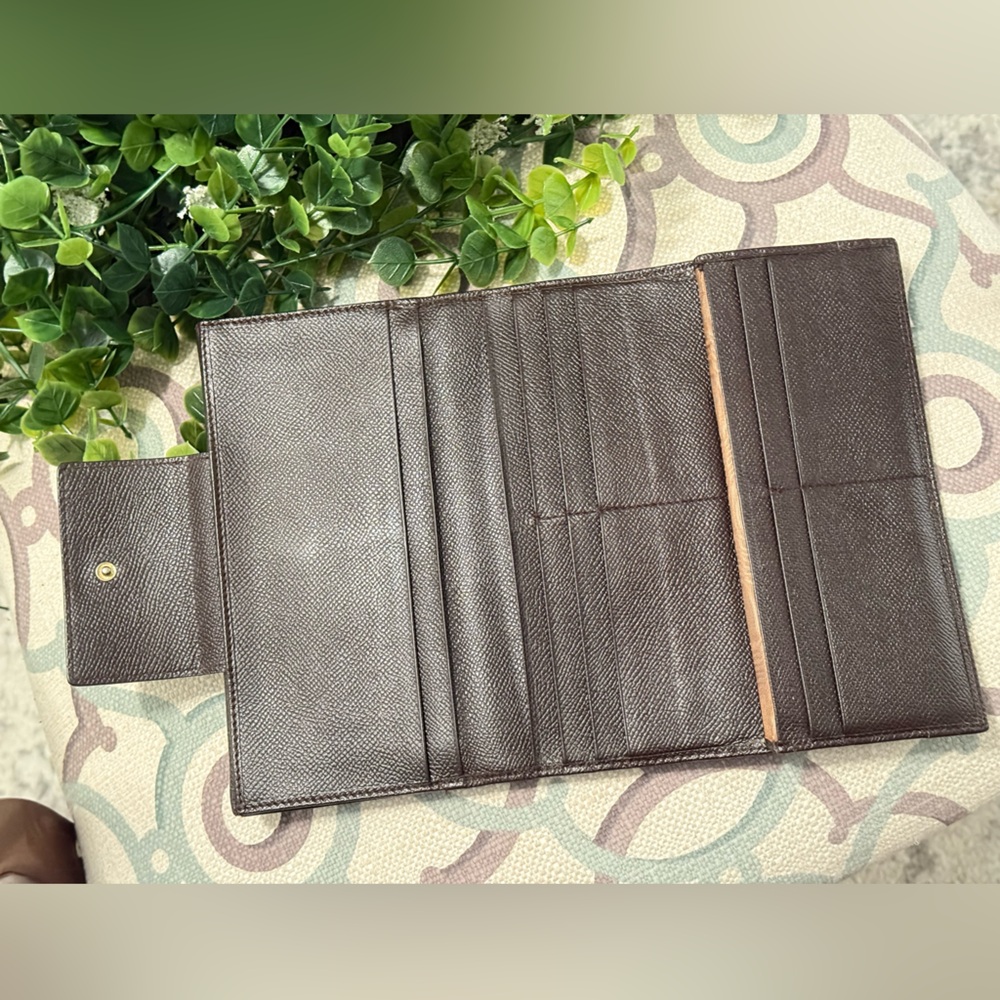 BVLGARI Brown Leather Bifold Long Wallet Purse - Picture 8 of 16